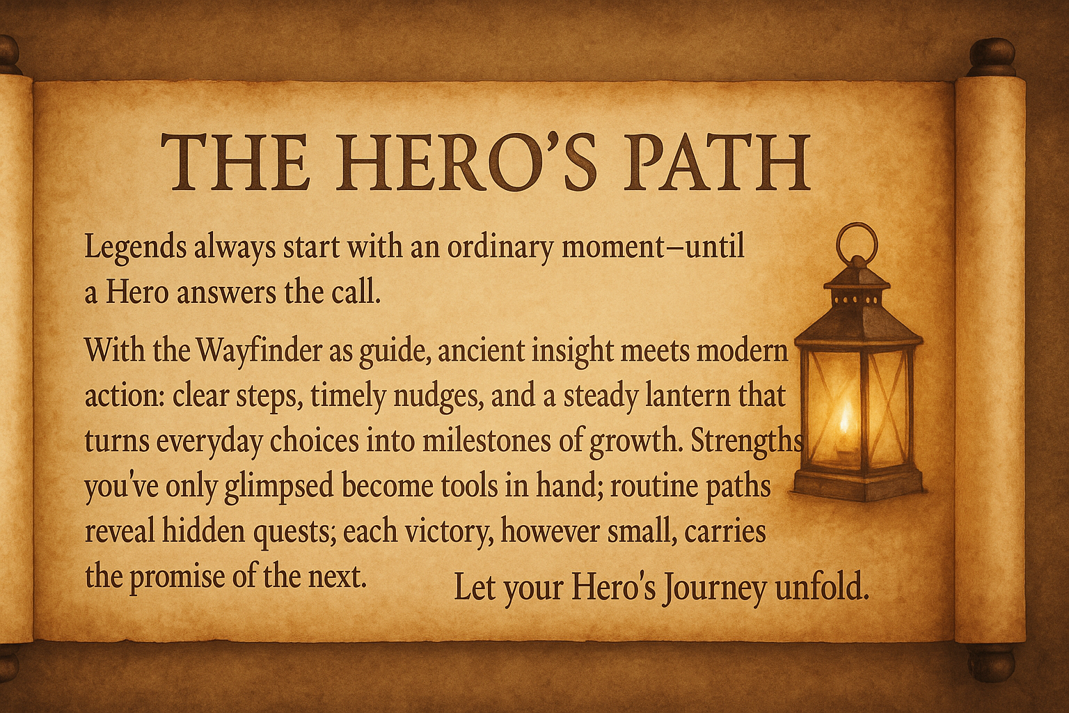 The Hero's Path Scroll